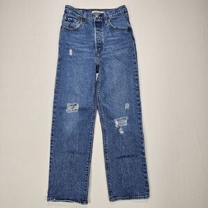 Levi's Premium Ribcage Straight Ankle Jeans Size 25